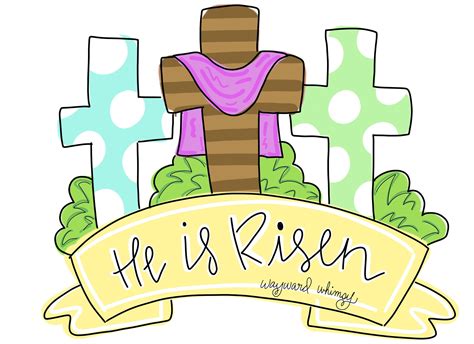 He Is Risen Template